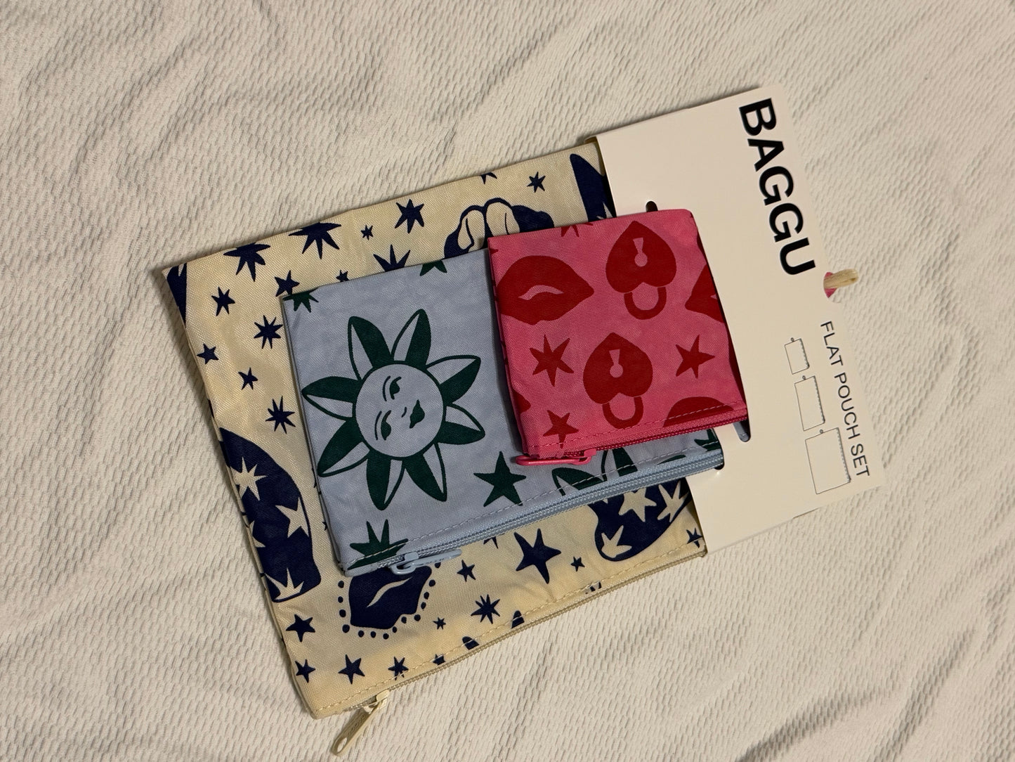 Cherubs Flat Pouch Set NWT