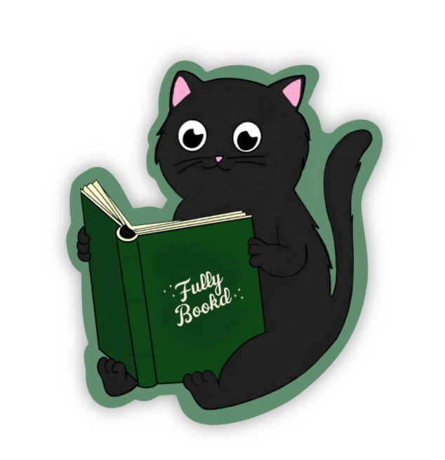 Bookstore Cat Sticker