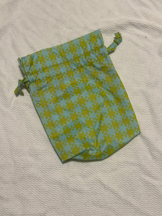Gingham Pixel Pouch for Standards NWOT