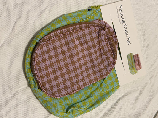 Gingham Pixel Packing Cubes NTW