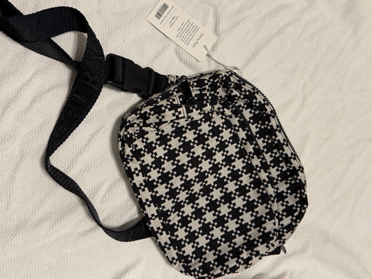 B&W Gingham Pixel Fanny Pack