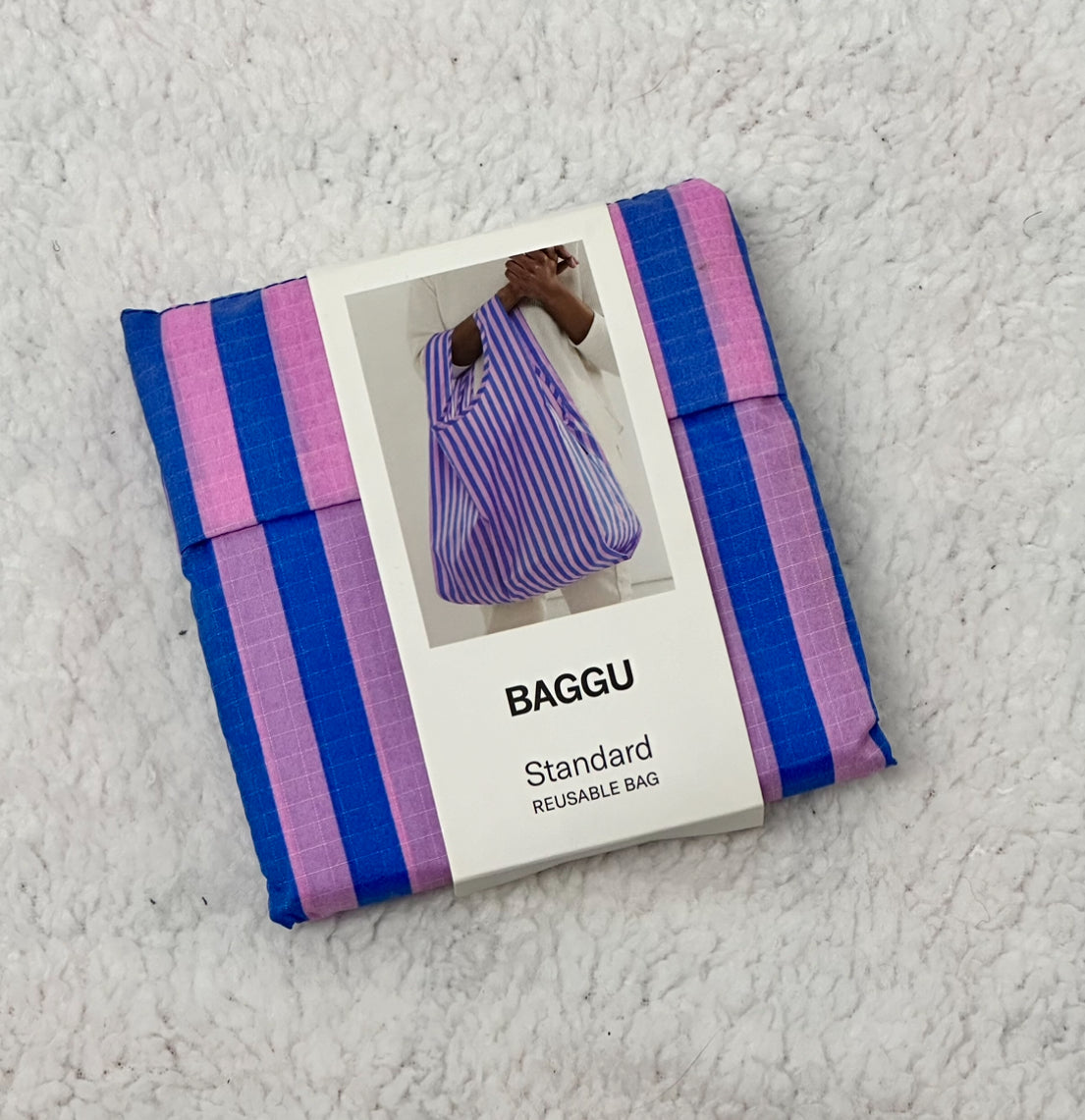 Pink and Blue Stripe Standard Reusable