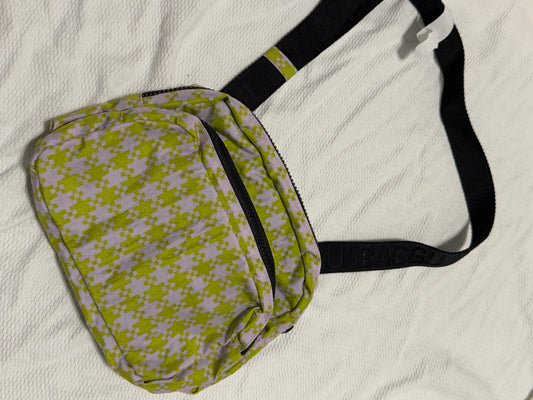 Pink Pistachio Pixel Gingham Fanny Pack