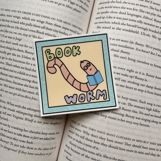 Book Worm Sticker