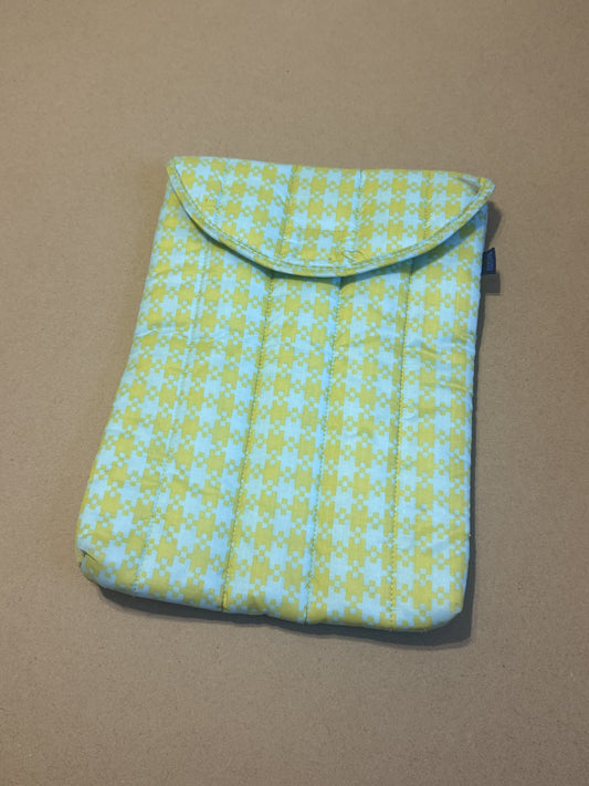 Pixel Gingham Puffy Laptop Sleeve GUC
