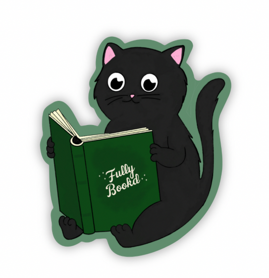 Bookstore Cat Sticker