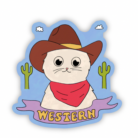 Western Reader Sticker
